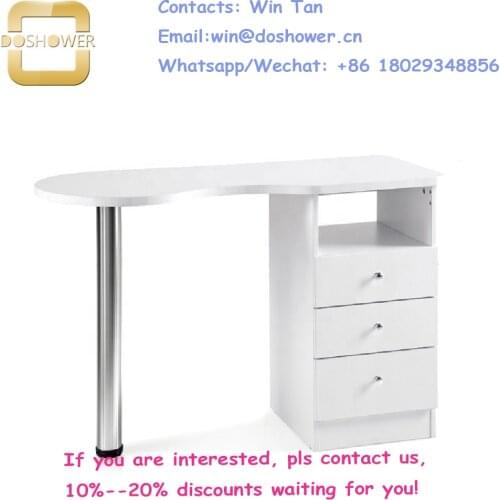 Customized nail table salon furniture with nail tech table of nail table manicure table