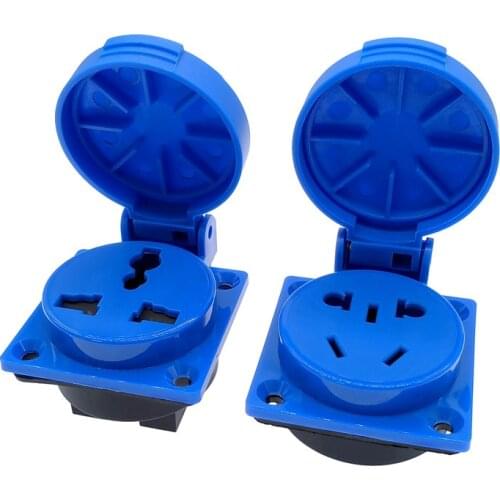 SCHUKO Waterproof Socket industrial connector copper contact EU socket