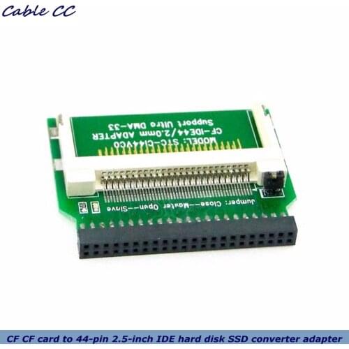 1pcs/lot CF CF card to 44-pin 2.5-inch IDE hard disk SSD converter adapter for laptop electronic hard disk with the best quality