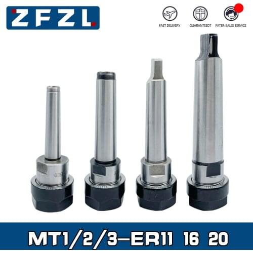 1pcs MTA1 2 3 MTB1 2 3-ER11 ER16 ER20 Morse taper collet chuck Holder tool holder For CNC machining center
