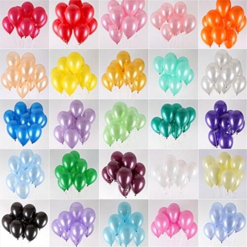 10/20/30/50pcs 10inch 1.5g Pearl Latex Balloons Wedding Christmas Happy Birthday Party Decorations Kids Balloons Air Ball Globos
