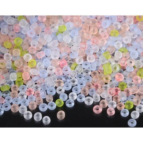 2mm 11/0 Matte Colors Glass Seed Beads Spacer Czech Bead Diy Charm For Jewelry Making Fitting Garment Sewing Accessories 1000pcs