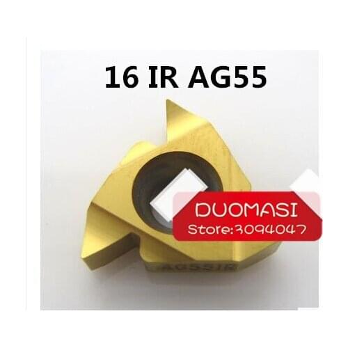 16 IR AG 55 ,Indexable Tungsten Carbide Threading Lathe Inserts for Threaded Lathe Holder