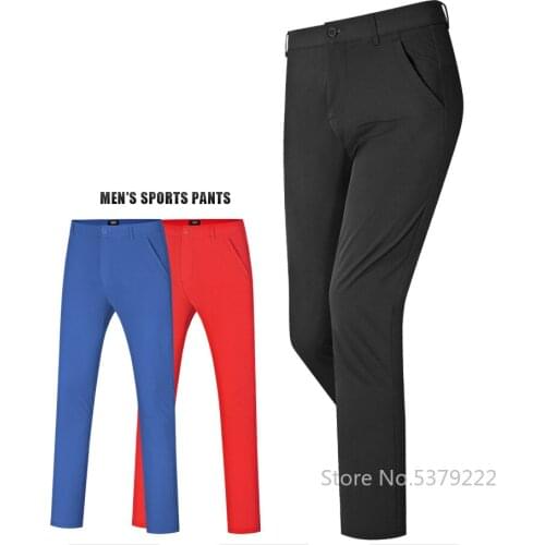 2021 Mens Trousers Summer Golf Pants for Men Leisure Sports Full Stretch Quick Drying Golf Clothing Plus Size