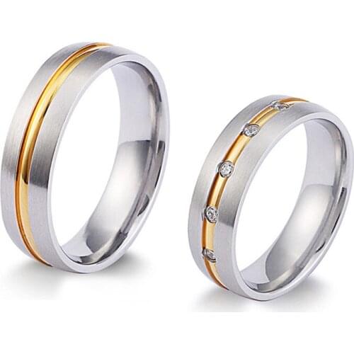 2021 new designer wedding rings for men and women couples Lovers stainless steel ring marriage anniversary gift