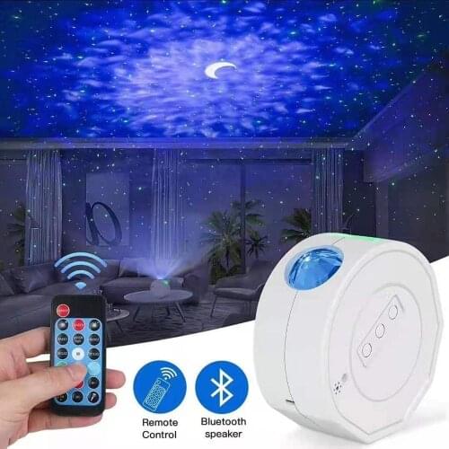 3 in 1 star night light projector starry sky moon projector galaxy ocean nebula lamp music control for kids Christmas gifts