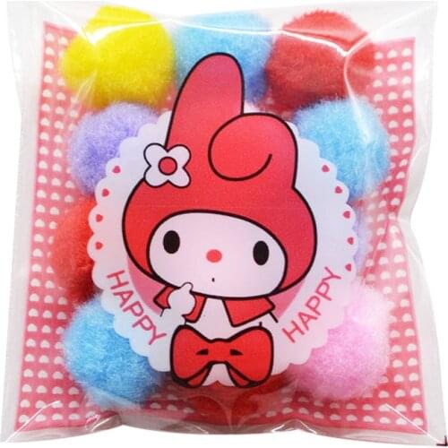 50Pcs/lot Cute Cartoon Gifts Bags Self-adhesive Plastic Bags Wedding Cookie Packaging For Biscuits Birthday Candy Cake Package
