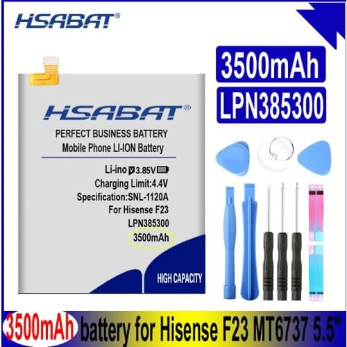 HSABAT LPN385300 3500mAh Battery for Hisense F23 Smartphone Batteries
