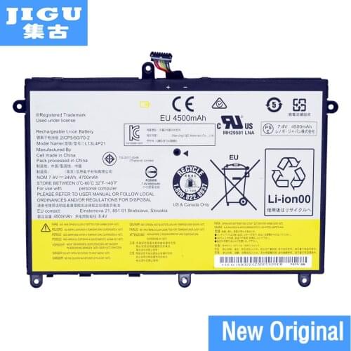 JIGU L13L4P21 L13M4P21 Original laptop Battery For Lenovo for Ideapad Yoga 2 11 20332 2332 20428 Yoga2 7.4V 34WH 4700MAH