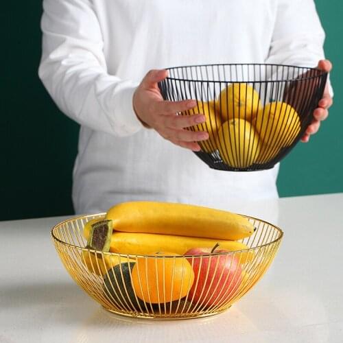 Snack dish Iron fruit basket Creative fruit plate Snack candy storage basket Fruit bowl cake stand Plates dinnerware Dishes