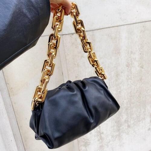 Chain PU Leather Crossbody bag For Women 2021 Lady Designer Handbag Solid color Shoulder Bag Cross Body Bags