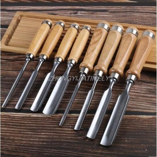 Woodworking chisels, flat chisels, woodworking steel chisels, semicircular spatulas, carving chisels, woodworking carving knives