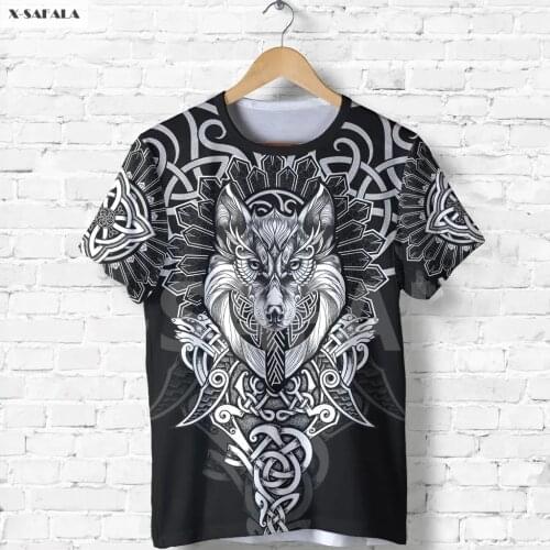 Wolf FLOKI Viking Australia Fenrir Phoenix Celtics 3D All Printed T shirt Men Women Unisex Casual Top Tee Streetwear Harajuku