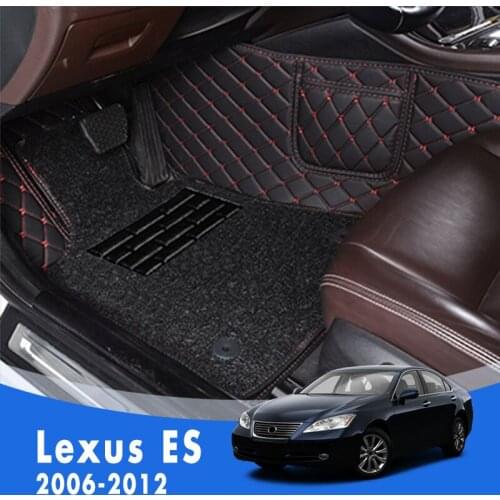 For Lexus ES ES350 ES240 2012 2011 2010 2009 2008 2007 2006 Double Layer Wire Loop Car Floor Mats Carpets Custom Auto Interior