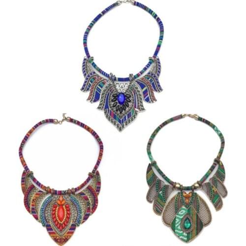 Chunky Bib Statement Torque Choker Bohemia Indian African Egypt Tribal Necklaces 85LB