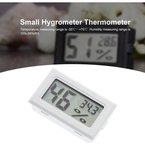 1Pc Mini Indoor Thermometer Digital LCD Temperature Sensor Humidity Meter Thermometer Hygrometer Gauge Thermometers