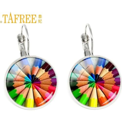 TAFREE new clip earrings a great teacher touches heart shapes future 2017 Teachers Day gifts fashion Jewelry H331
