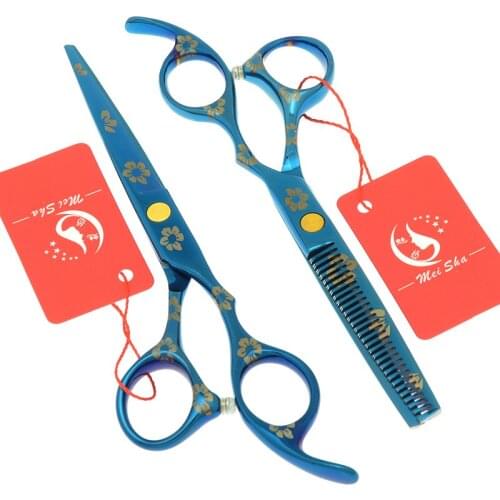 Meisha 6 inch Japan Steel Hair Salon Scissors Professional Barber Haircut Shears Hairdressing Cutting Thinning Scissors A0091A