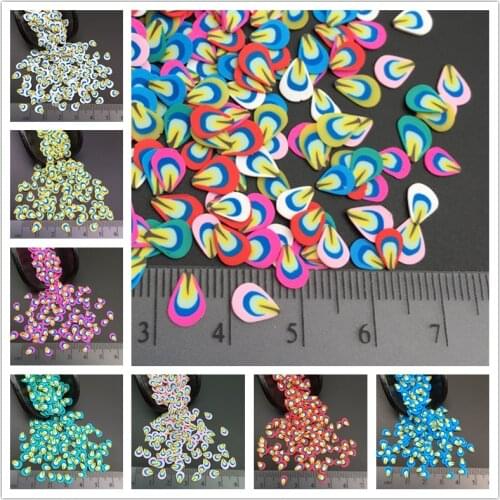 50g feather Polymer Clay Sprinkle For Kids Diy ,Soft Clay For Craft Clay/Nail Art/Scrapbook Decoration, Filler