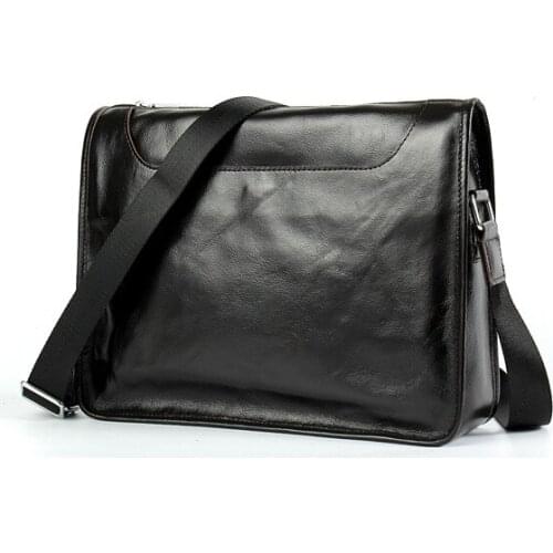 Genuine Leather Men Business Briefcase Laptop bag Casual Messenger Travel Bags Handbags Shoulder Crossbody Bag Male Tote