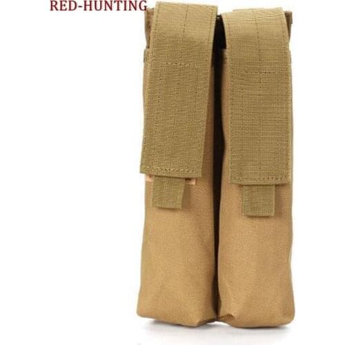 Durable P90 Magazine Pouch Double Stack Ammo Bag Tactical MOLLE Mag Carrier Utility Case