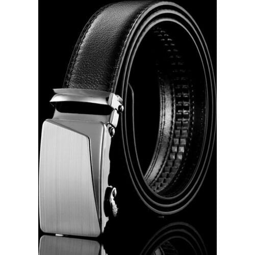 Mens Business Belts Leather Waist Strap Automatic Buckle Male Belt Casual Belts For Men Girdle Belts For Jeans Top Quality