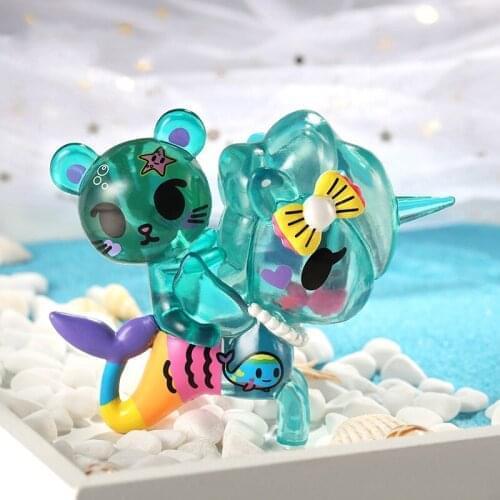 Tokidoki Unicorn Second Family Blind Box Hand Anime Unicorn Mermaid Series Toys Figure Birthday Gift Kid Toy Doll for Boys Gift