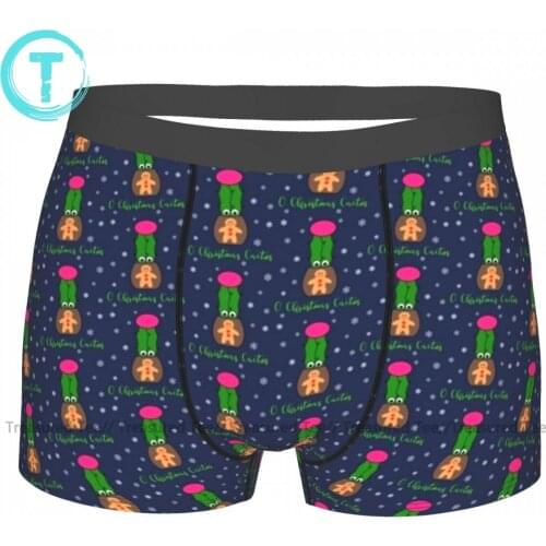 Cactus Underwear Stretch Trenky Sublimation Trunk Polyester Pouch Youth Boxer Brief