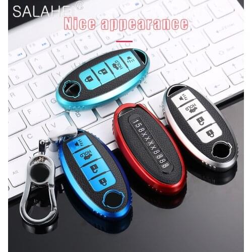 Remote Intelligent New Car TPU Key Case Full Cover For Nissan X-Trail 370Z Cube Micra Qashqai Juke Sheet Tiida Cube Quest Versa