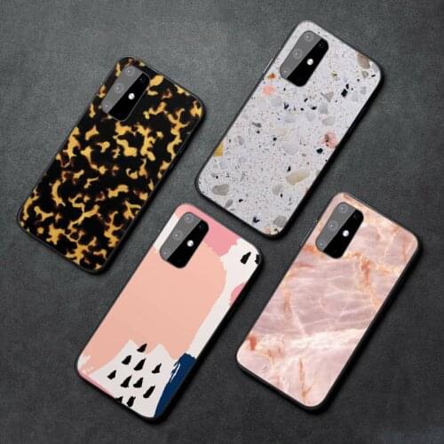 Uniqfind design Trend Marbling Phone Case For Samsung galaxy A S note 6 7 8 9 10 20 30 50 51 70 edge plus lite mobile bags