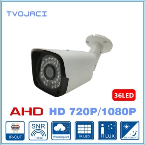 Waterproof Camera AHD Analog High Definition 1/4'' CMOS 1.0MP 720P 2.0MP 1080P AHD CCTV Camera IR Cut Fiter Security Outdoor