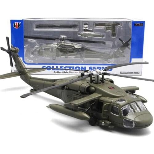 29CM 1/72 Scale Black Helicopter Millitary Army Fighter Aircraft Airplane Model Toys Adult Military Plane Souvenir Collection