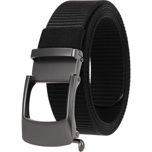 High Quality Fashion Male Nylon Braided Belt Mens Alloy Belt Buckle Belts for Men Luxury Designer Brand Luxury LY136-24917-1