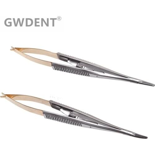 1pc Surgical Dental Orthodontic Implant Castroviejo Needle Holders 14cm CE Tool / Straight / Curved WITH TC