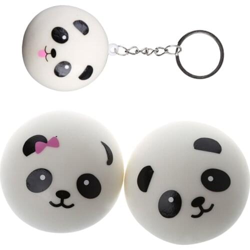 1PC Squishy Panda Bun Stress Reliever Ball Slow Rising Decompression Toys Children Squeeze Toy 4cm/7cm