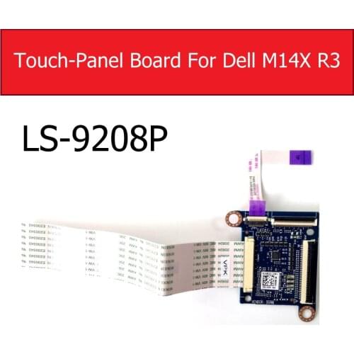 TOUCH-Panel Board For DELL M14X R3 LS-9208P FR10X Touchpad Keypads Connector Board With Flex Cable Replacement Repair Parts