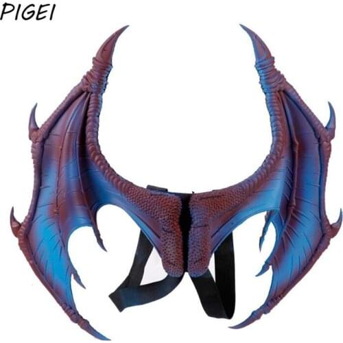 4 Colors Halloween 3D Dragon Wings Carnival Dragon Costume Party Cosplay Wings Prop Mardi Gras Decor Dragon Wings Props Costume