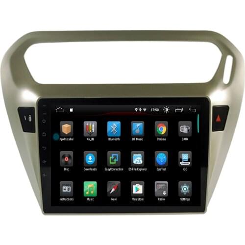 9"2.5D Car DVD Multimedia player For peugeot 301 Citroen Elysee Radio 2013-2016 Android 10 Radio Tape Recorder Navigation GPS