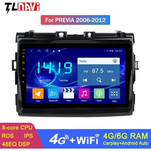 4G+64G Car Radio for Toyota Estima/PREVIA/Tarago/Canarado 2006-2012 Multimedia stereo System head unit Android 9