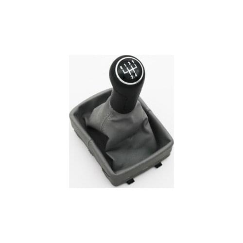 Free Shipping Brand New Black Shift Knob Grey Boot for Polo 9N