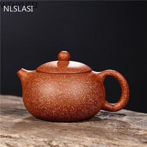 NLSLASI Chinese authentic Yixing teapot famous handmade teapot Xishi Teapots Purple mud custom gifts 188 ball holes 220ml