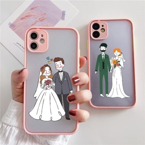 Wedding Dress Ceremony Phone Cases For iPhone 12 Mini 11 Pro Max X XR XS Max 6s 7 8 Plus SE 2020 HardTransparent Back Covers