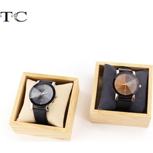 Wooden Watch Box Bracelet Jewelry Gift Box Present Box Grids Organizer Storage Boxes for Watches Luxury Wood Box with Pillows