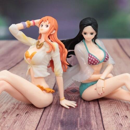 One Piece Figure Nami Nico Robin Action Figure Sexy Hot Bikini Girls Anime Figurine Ornaments Collection Cartoon Boys Toys Gift