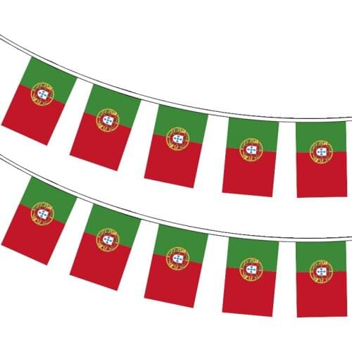 Xvggdg 20pcs/set Portugal bunting flags Pennant String Banner Buntings Festival Party Holiday