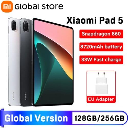 Global ROM Xiaomi Mi Pad 5 Pro Tablet 11Inch LCD Display Snapdragon 870 8G RAM 256G ROM 8600mAh 5G 67W Fast Charge