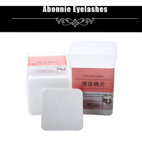 Abonnie Eyelash glue wipe 180pcs grafting eyelash glue to remove clean cotton pad Removal Eyelashes glue wipe