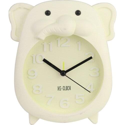 Creative New Product Student Stereo Cartoon Baby Elephant Alarm Clock Home Decoration Personality Jumping Second Clock