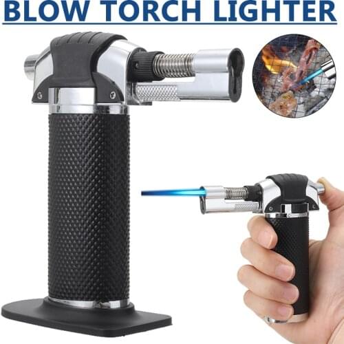 Refillable Butane Gas Mini Blow Torch Lighter Butane Jet Torch Lighters BBQ Tool Flame Ignition Tools