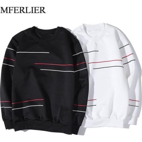 Spring autumn men hoodies 5XL 6XL 7XL 8XL 9XL Bust 148cm Plus size Striped men sweatshirt